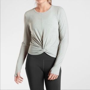Athleta Long sleeve Twist Top